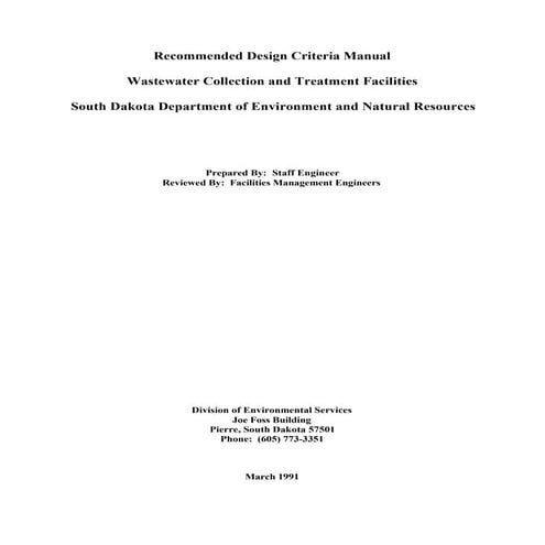 Wasa guidelines for design of water and wastewater systems | PDF