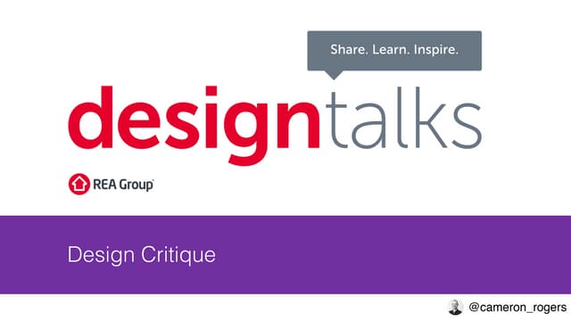 Design critique - how can I make this better?
