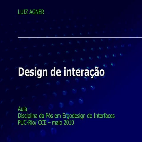 Palestra - Design de interação