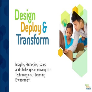Design Deploy Transform - Education