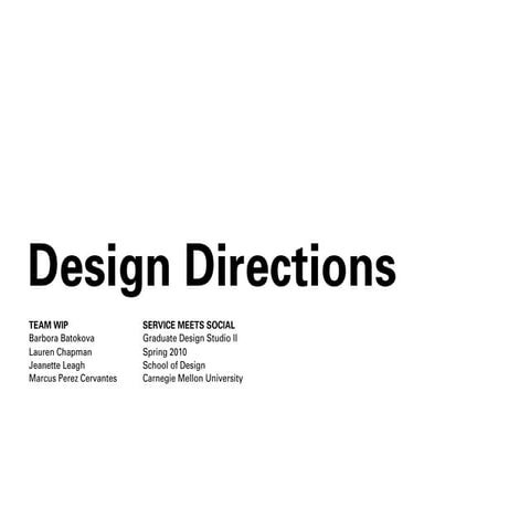 Design Directions