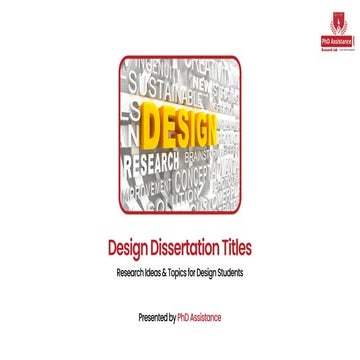 Expert Resource on Design Dissertation Titles Help