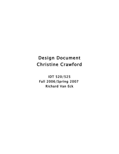 Smart Classroom instruction Design Document