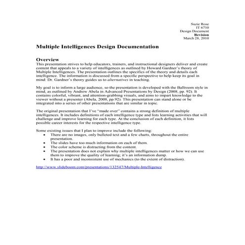 Presentation Makeover - Design Document 