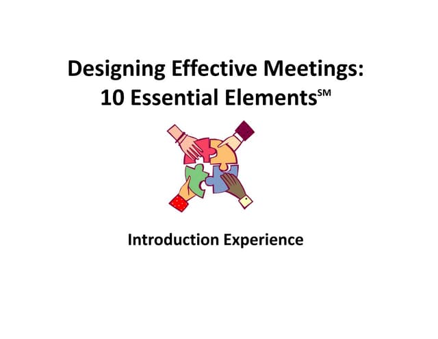 Design the Meeting Everyone is Eager to Attend