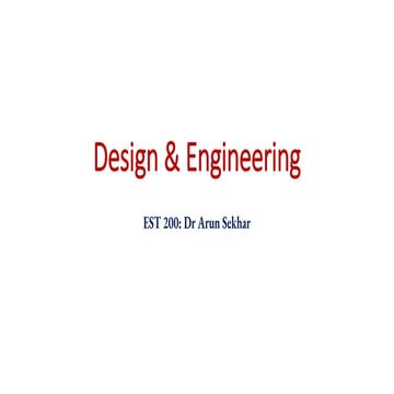 Design & Engineering by Dr Arun.  Difference between design thinking and trad...