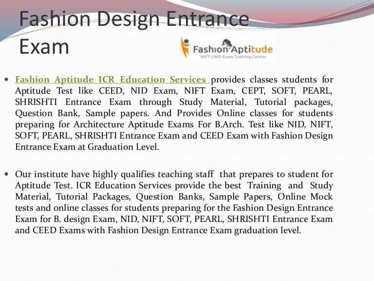 Architecture Design Exam fashion design entrance exam Architecture Design Exam fashion design entrance exam