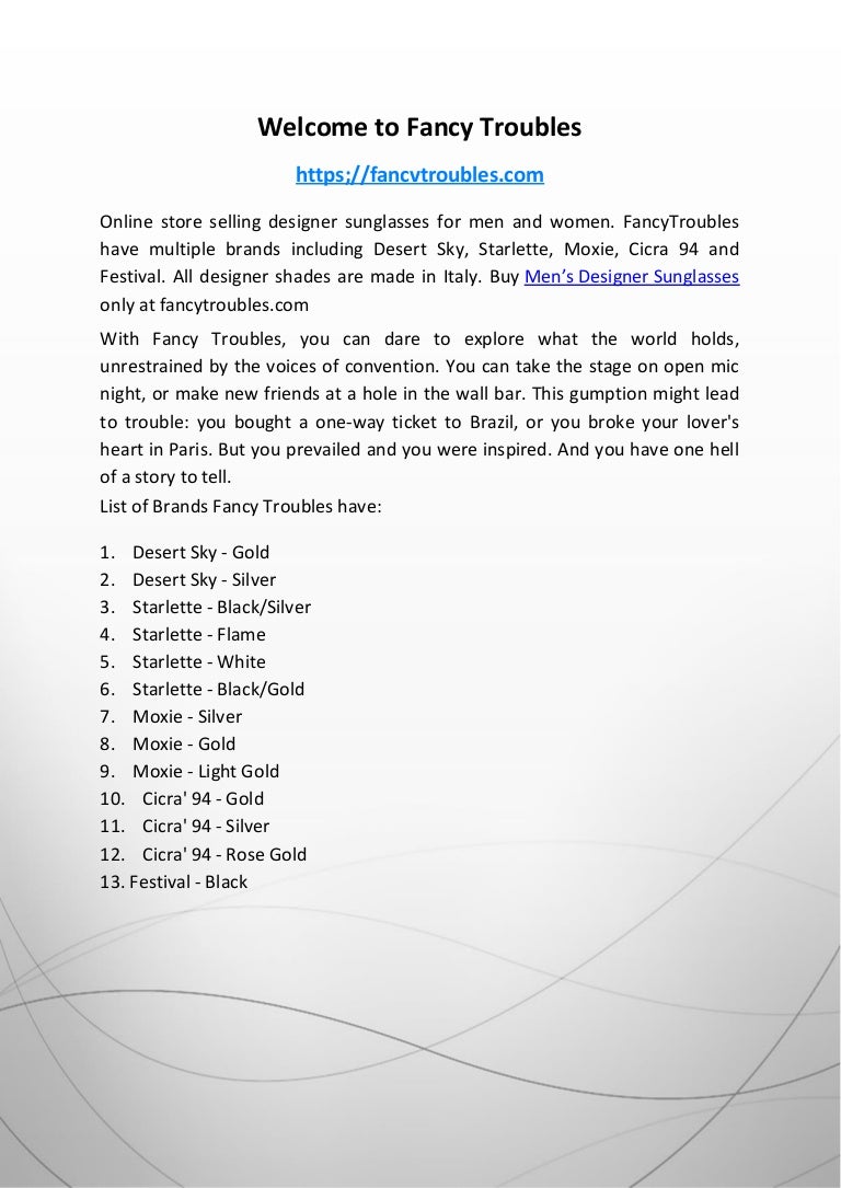 where to buy designer sunglasses online