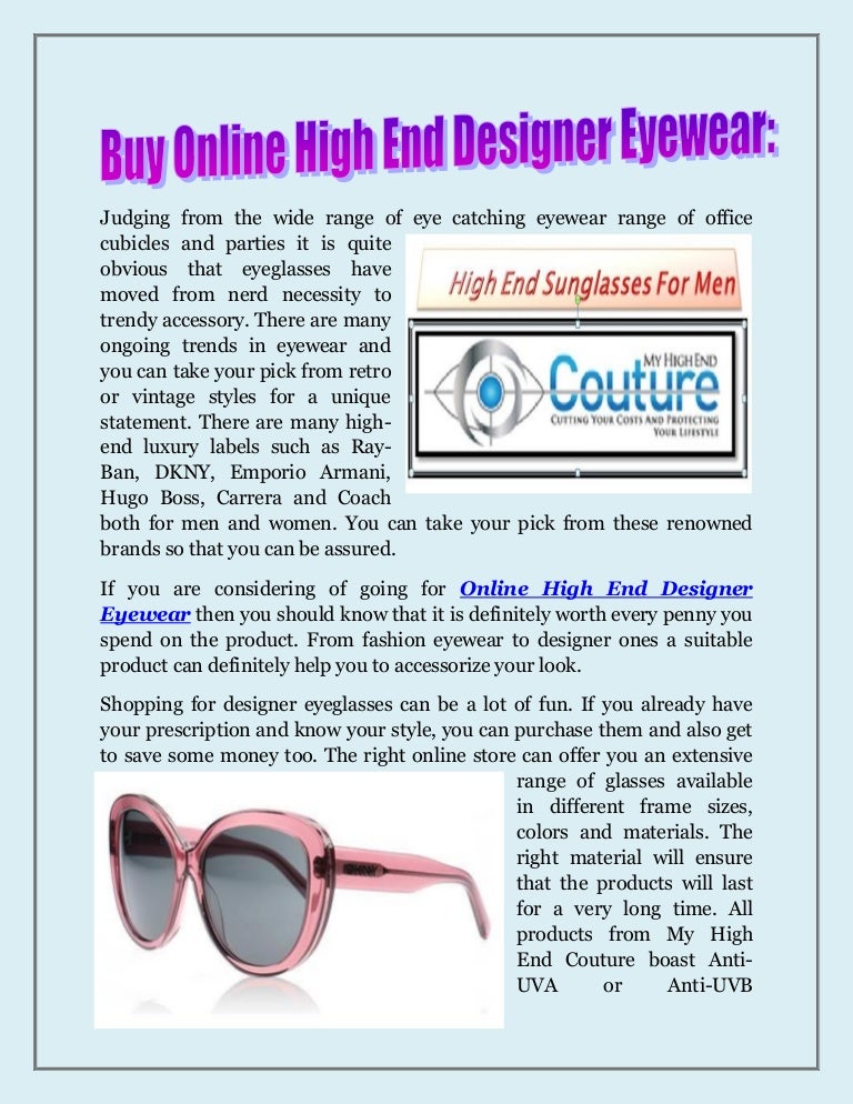 order designer eyeglass frames online