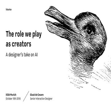 The role we play as creators - A designer's take on AI