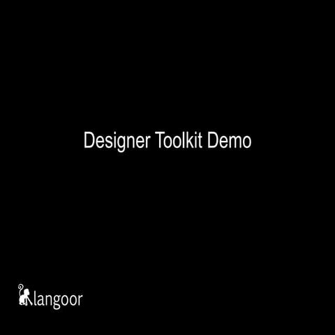Designer toolkit demo
