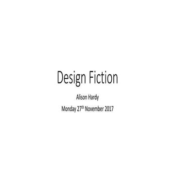 Design fiction