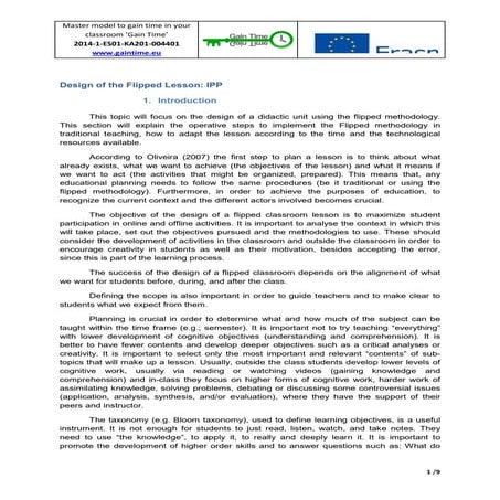 Design Flipped Classroom