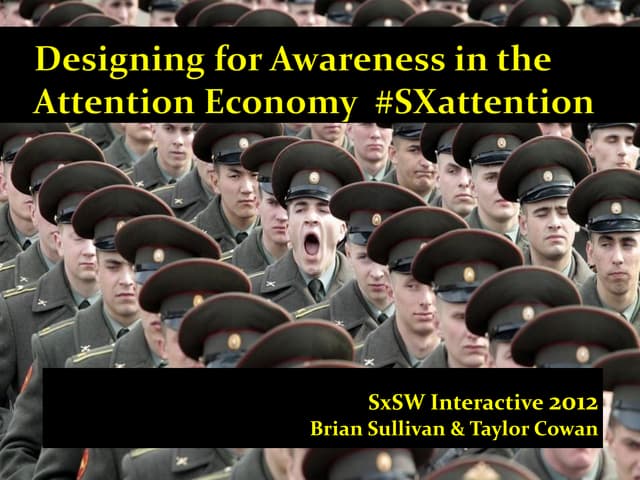 Designing for Awareness in the Attention Economy