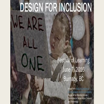 Design for inclusion 6-7-16