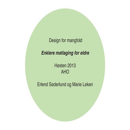 Studentproject - AHO - Cooktop