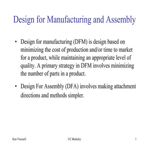 Design formanufacturingandassembly