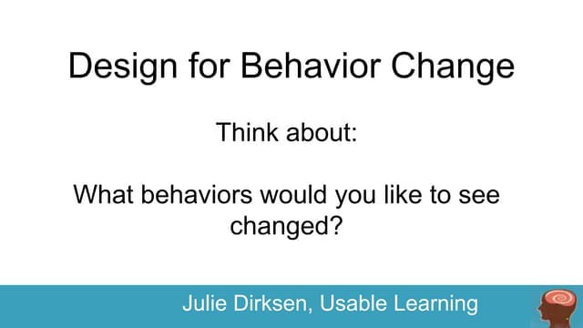 Julie Dirksen for Knowledge Stream
