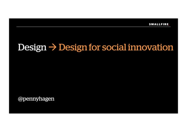 Design for Social Innovation A Brief Overview