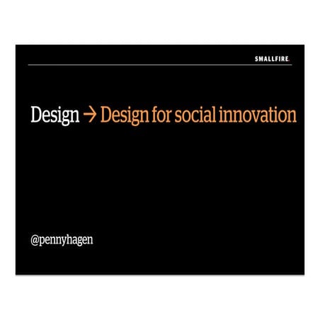 Design for Social Innovation A Brief Overview