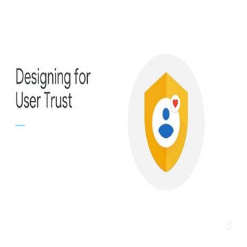 How to Design for User Trust?