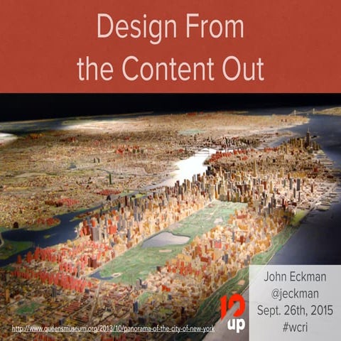 Design From the Content Out