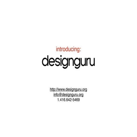 introducing designguru.org