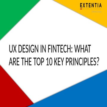 Design in Fintech - What are the Top 10 Key Principles?
