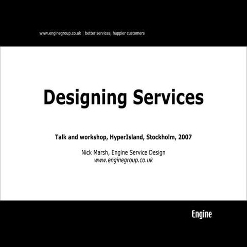 Designing Services