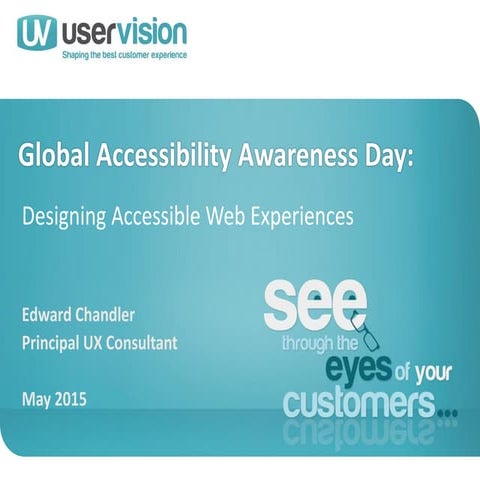 Designing accessible web experiences