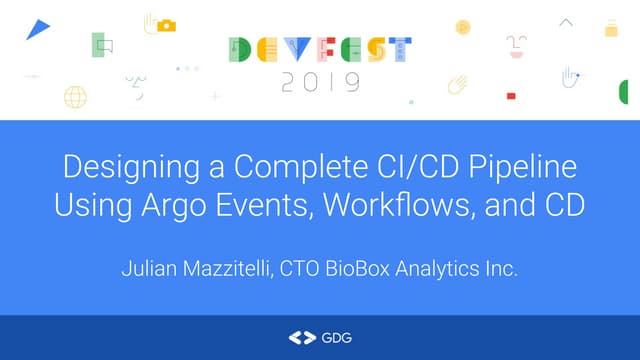 Designing a complete ci cd pipeline using argo events, workflow and cd products