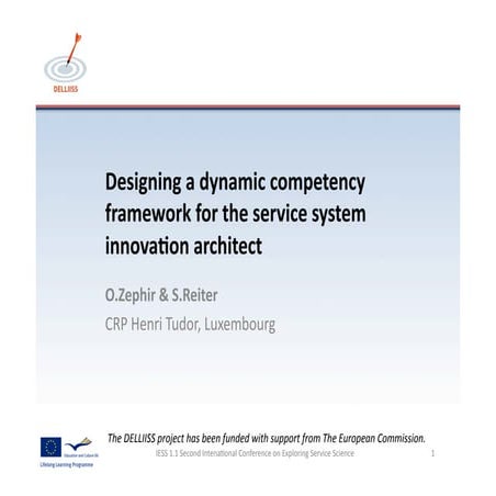Designing a dynamic competency framework for the service system innovation ar...