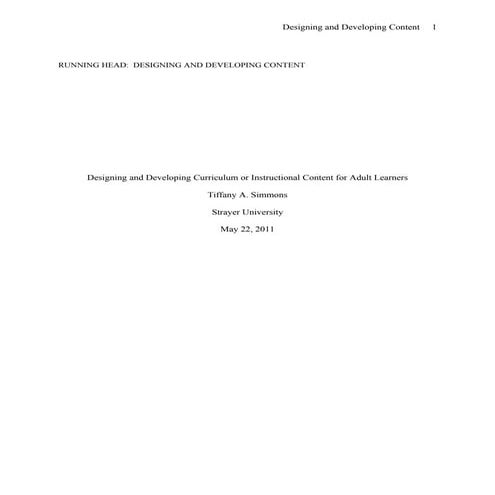 Designing and developing content part 1