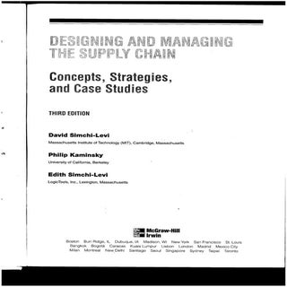 Designing and Managing the Supply C...