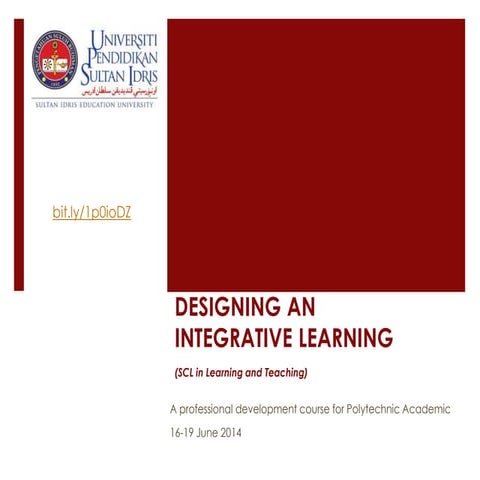 Designing an integrative learning