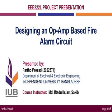 Designing an Op-Amp Based Fire Alarm Circuit.pptx