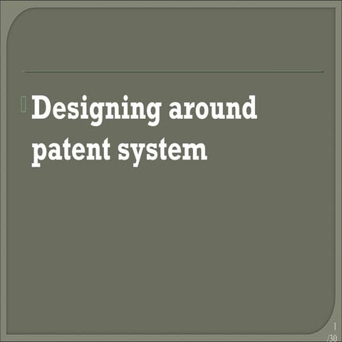 Designing around patent