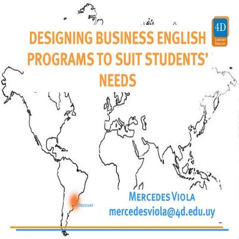 Designing business english programs to suit students' needs