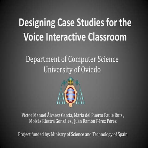 ITNG 2O11 Designing case studies for the Voice Interactive Classroom