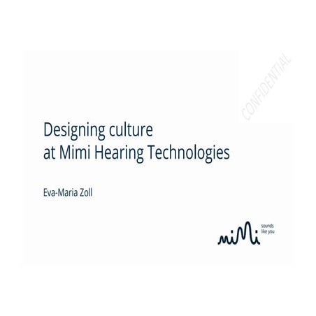 Designing culture @mimi  - Eva-m zoll