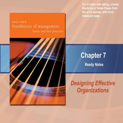 Designing Effective Organizations