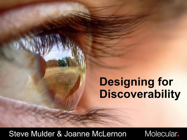 Designing for Discoverability