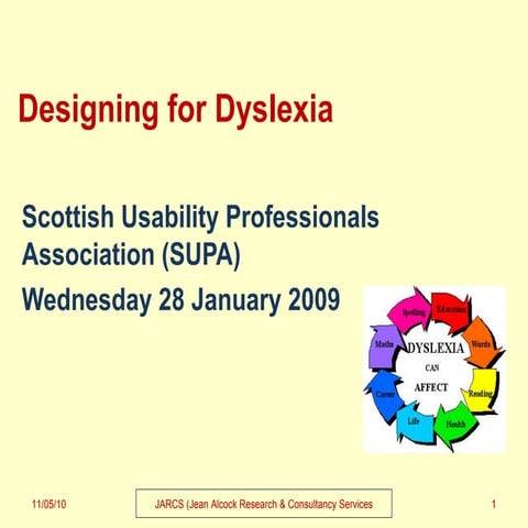 Designing For Dyslexia