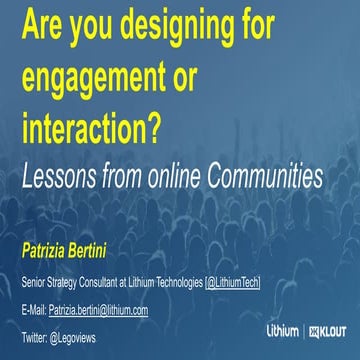 Are You Designing for engagement or interaction?
