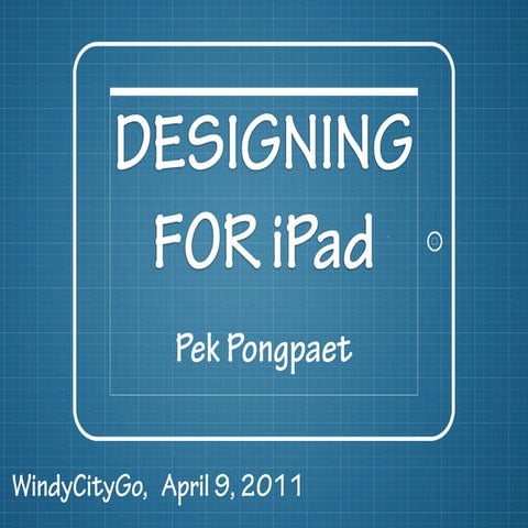 Designing for iPad