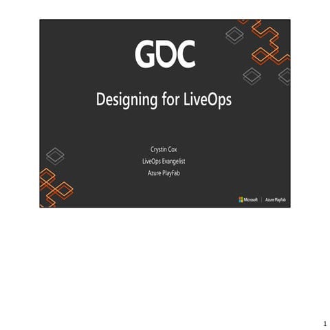 Designing for live ops