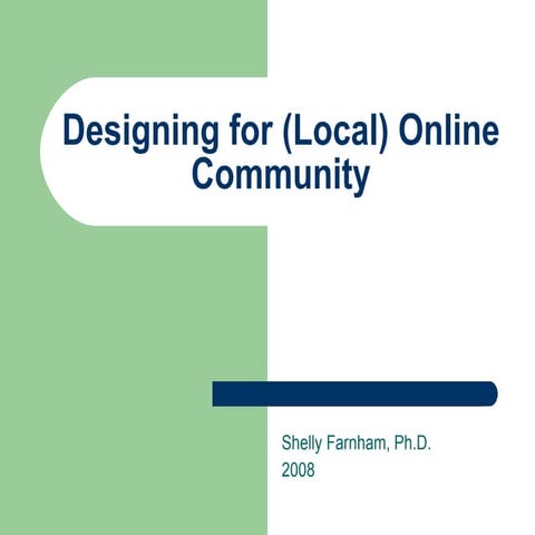 Designing for (Local) Community