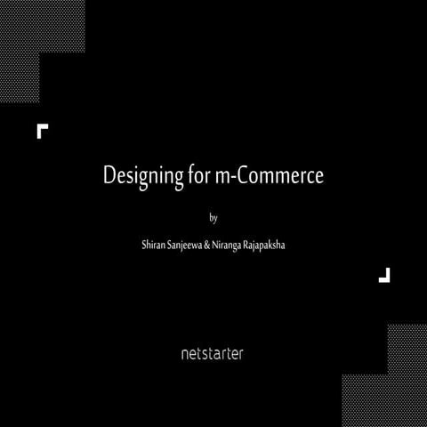 Designing for mCommerce