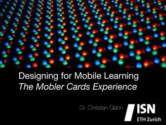 Designing for Mobile Learning
