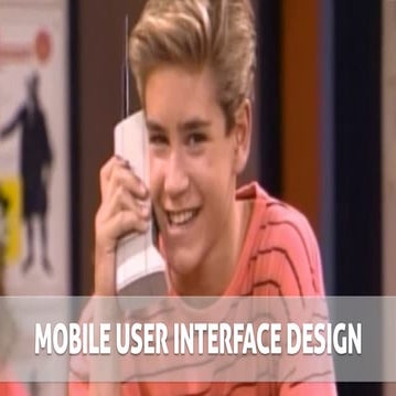 Mobile UX Design workshop